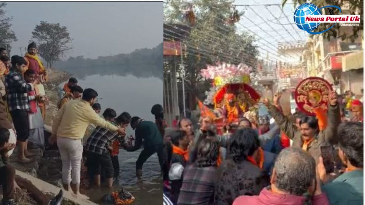 श्री राम मंदिर प्राण प्रतिष्ठा को लेकर निकाली कलश यात्रा