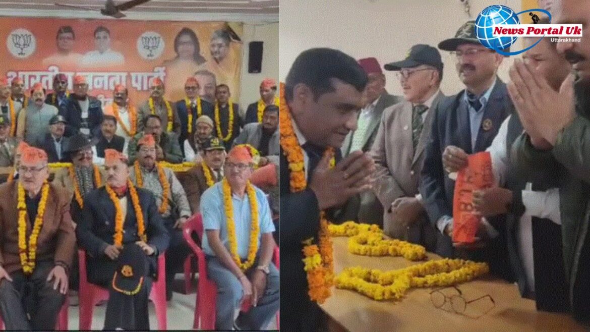 हल्द्वानी: नरेन्द्र मोदी के प्रेरित होकर 55 भूतपूर्व सैनिकों ने भाजपा की सदस्यता ग्रहण की