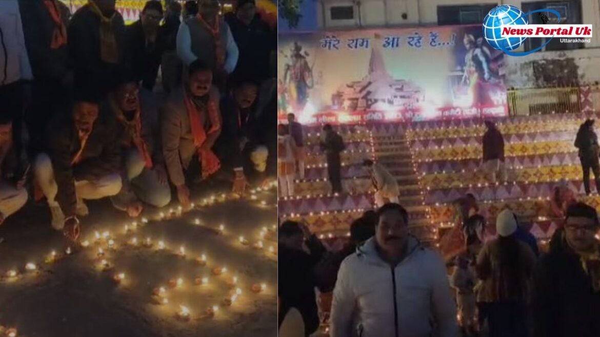 रामलीला मैदान में मनाई गई दिवाली लोगों ने दीप जलाकर प्रभु श्री राम को किया याद