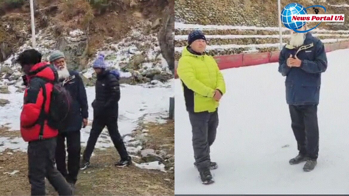चमोली: एक्सपर्ट टीम ने किया औली आईस स्केटिंग रिंक का निरीक्षण