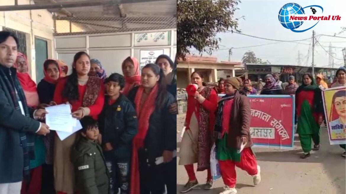 जसपुर में भोजन माताओं ने दिया उपजिलाधिकारी को ज्ञापन