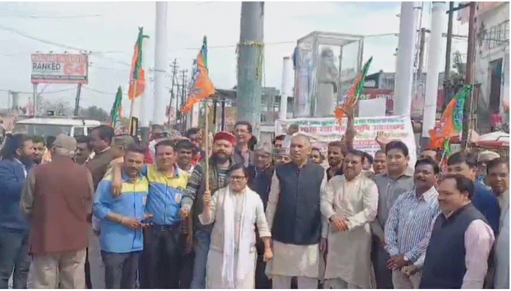 नायब सिंह सैनी को हरियाणा का मुख्यमंत्री बनाने पर भाजपाई में हर्ष की लहरा