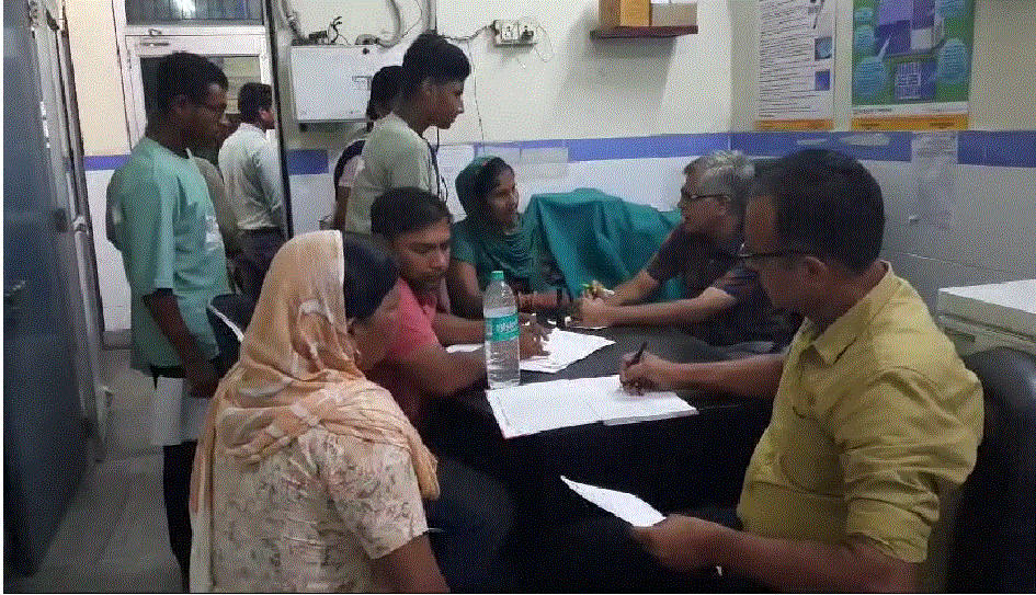 सामुदायिक स्वास्थ्य केंद्र पर आयुष्मान आरोग्य शिविर लगाया गया