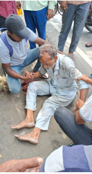 सड़क पार करते रोडवेज बस ने व्यक्ति को कुचल दिया