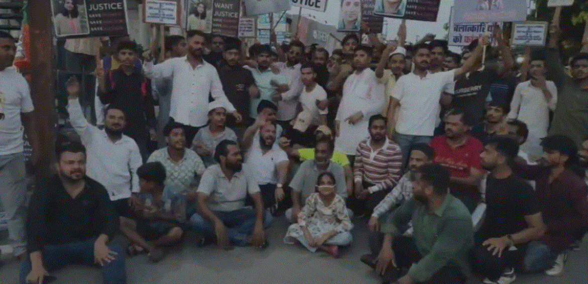 रुद्रपुर नर्स रेप एवं हत्याकांड की सीबीआई जांच की मांग को लेकर मार्च।