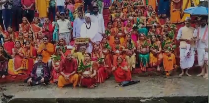 भव्य कलश यात्रा के साथ विष्णु महापुराण कथा शुरू 16 अगस्त को होगा विशाल भंडारा