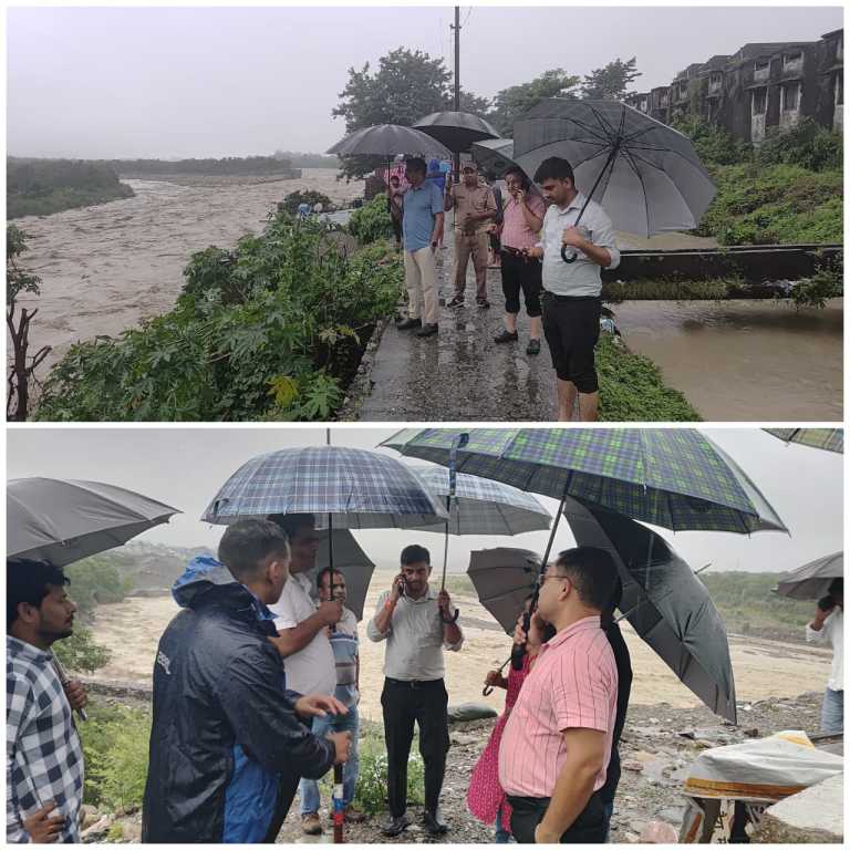 हल्द्वानी- खतरे की जद में आया गौला पुल, बारिश के रौद्र रूप से सहमे लोग, मैदान में उतरी प्रशासन और पुलिस की टीम