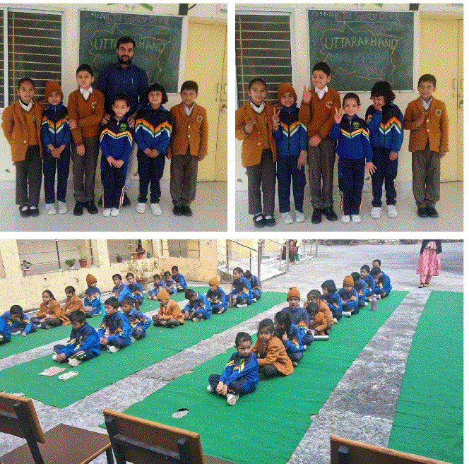 स्थापना दिवस पर महर्षि विद्या मंदिर ताकुला में छोटे छोटे बच्चों में की गई प्रतियोगिता आयोजित।