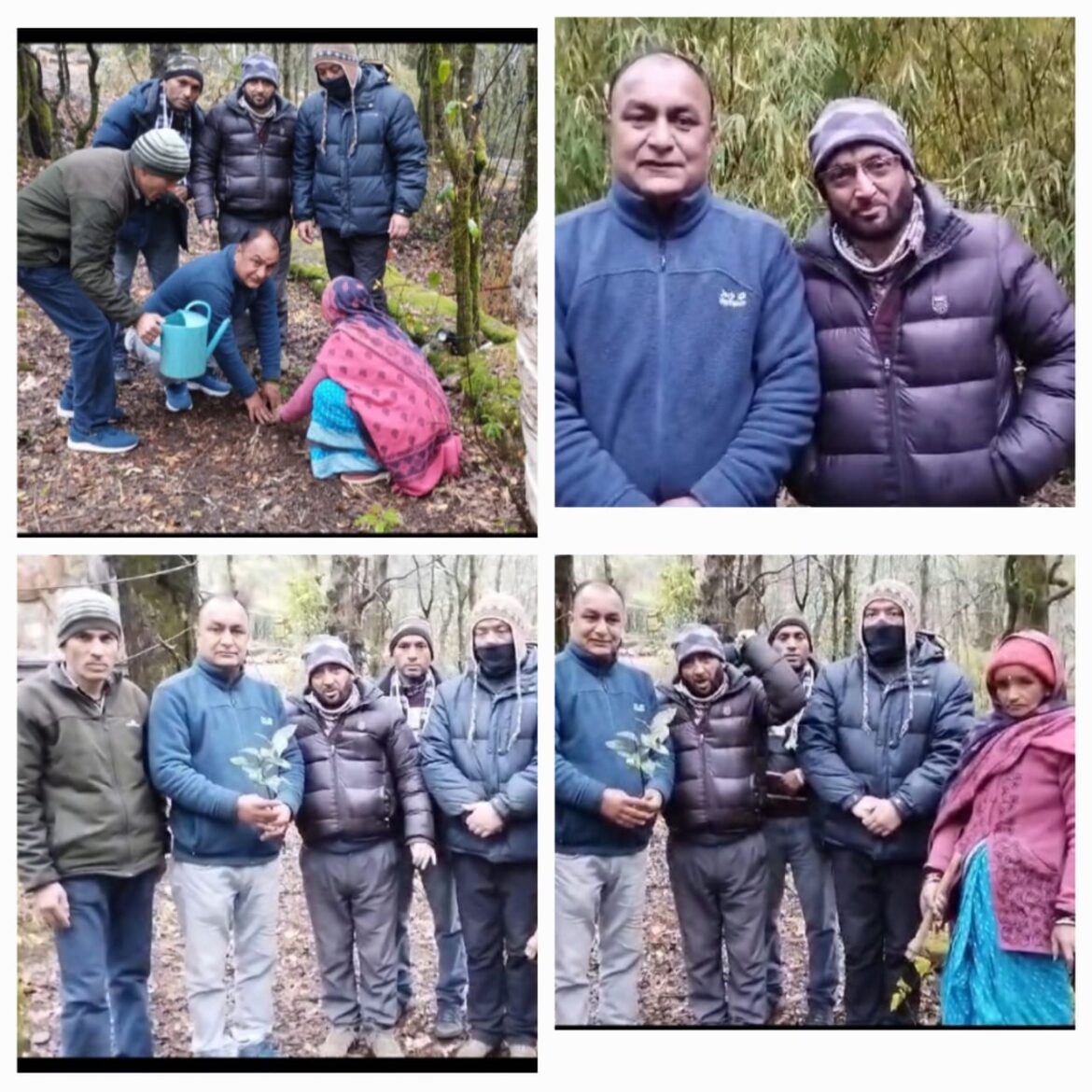 अनूठा प्रदर्शन पौधे रोपित कर सरकार को जगाने का काम कर रहे हैं ।सँयुक्त कर्मचारी महासंघ कुमाऊँ गढ़वाल मंडल विकास निगम के नेता।