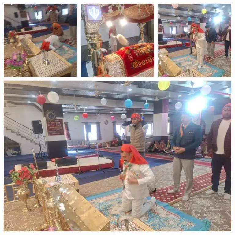 नामांकन से पहले ललित जोशी ने गुरुद्वारा श्री गुरु नानक पूरा में माथा टेक कर अरदास करवाई ,