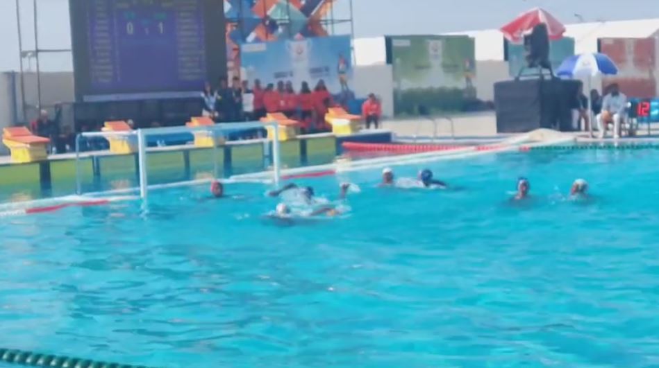 तीसरी और चौथे मैच में वाटर पोलो में केरल और वेस्ट बंगाल का चल रहा है मैच महाराष्ट्र और उड़ीसा का होगा महिला वाटर पोलो में फाइनल मैच