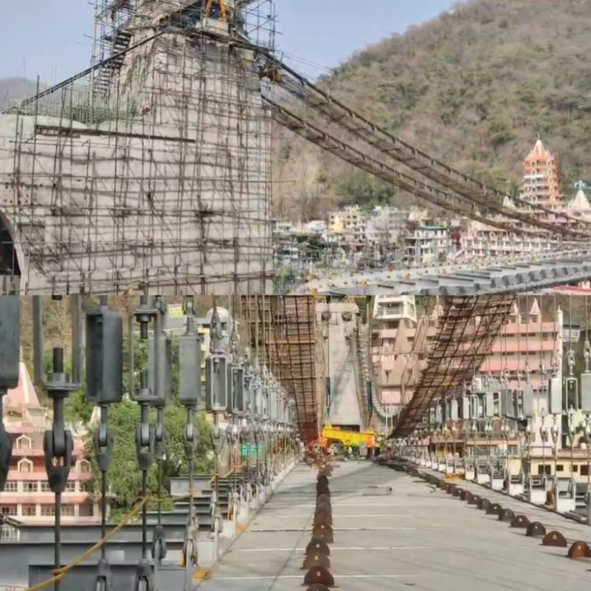 लक्ष्मण झूला के पास बन रहा बजरंग सेतु लगभग तैयार, सप्ताह भर में आमजन के लिए होगा खुला