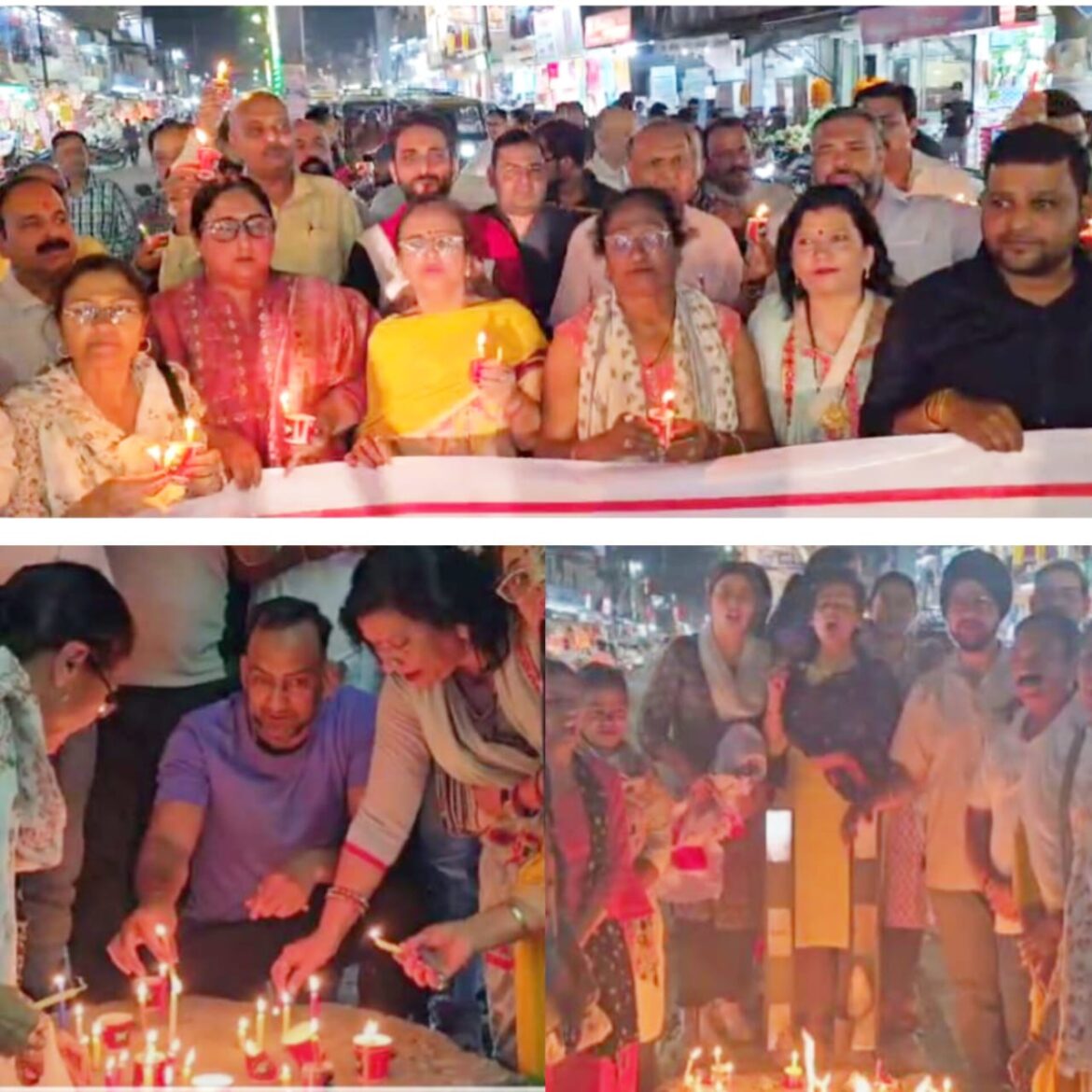 पछवादून में आतंकवाद के खिलाफ फूटा गुस्सा, विकासनगर में बंद और कैंडल मार्च के ज़रिए जताया विरोध