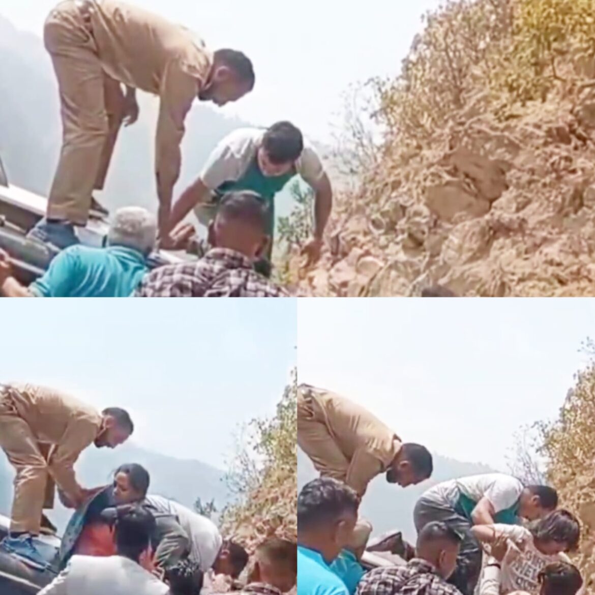 पिथौरागढ़ राष्ट्रीय राजमार्ग पर बड़ा हादसा टला, अनियंत्रित कार पलटी