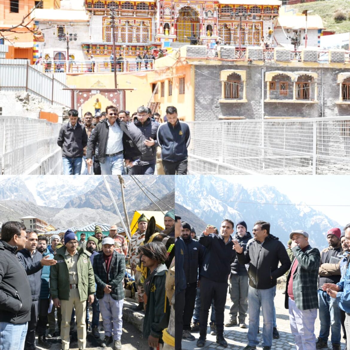 मुख्य सचिव आनंद बर्द्धन ने केदारनाथ और बद्रीनाथ में मास्टर प्लान कार्यों का निरीक्षण किया