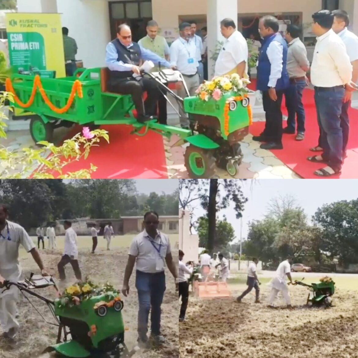रुड़की में ई-ट्रैक्टर और ई-टिलर का लाइव प्रदर्शन, स्वच्छ और सस्ते मशीनीकरण की ओर कदम