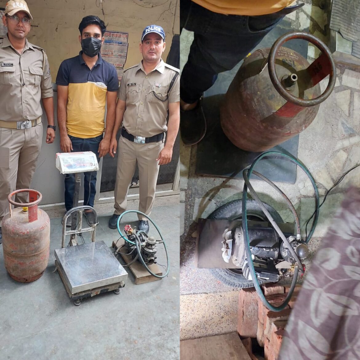 बनभूलपुरा में अवैध गैस रिफिलिंग का भंडाफोड़,पुलिस ने  किया आरोपी को  गिरफ्तार