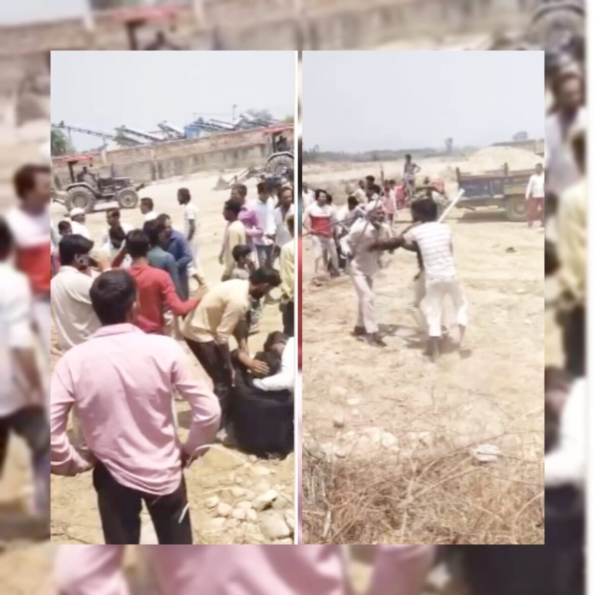अवैध खनन को लेकर दो पक्षों में खूनी संघर्ष, लाठी-डंडों से हुई मारपीट, कई घायल; वीडियो वायरल