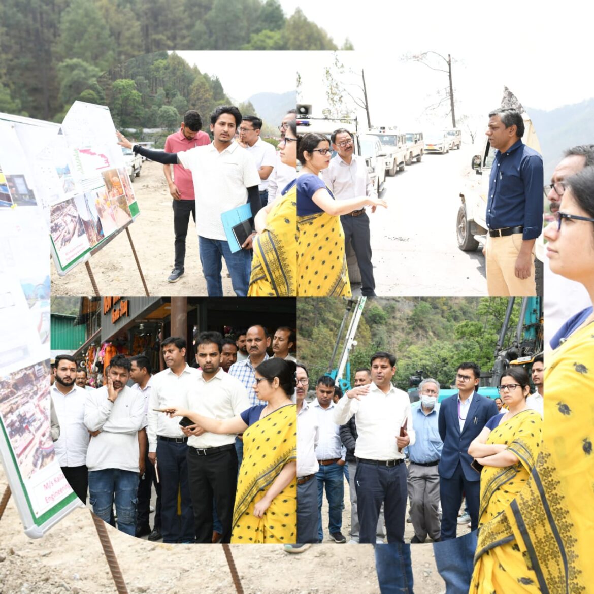 जिलाधिकारी वंदना ने कैंची धाम में निर्माण कार्यों का लिया जायजा, 15 मई तक कार्य पूर्ण करने के निर्देश