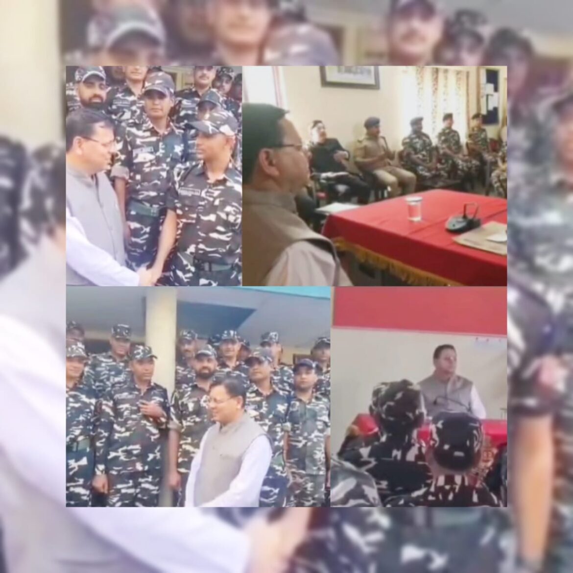 मुख्यमंत्री धामी ने बनबसा एसएसबी चौकी का दौरा कर जवानों का बढ़ाया हौसला