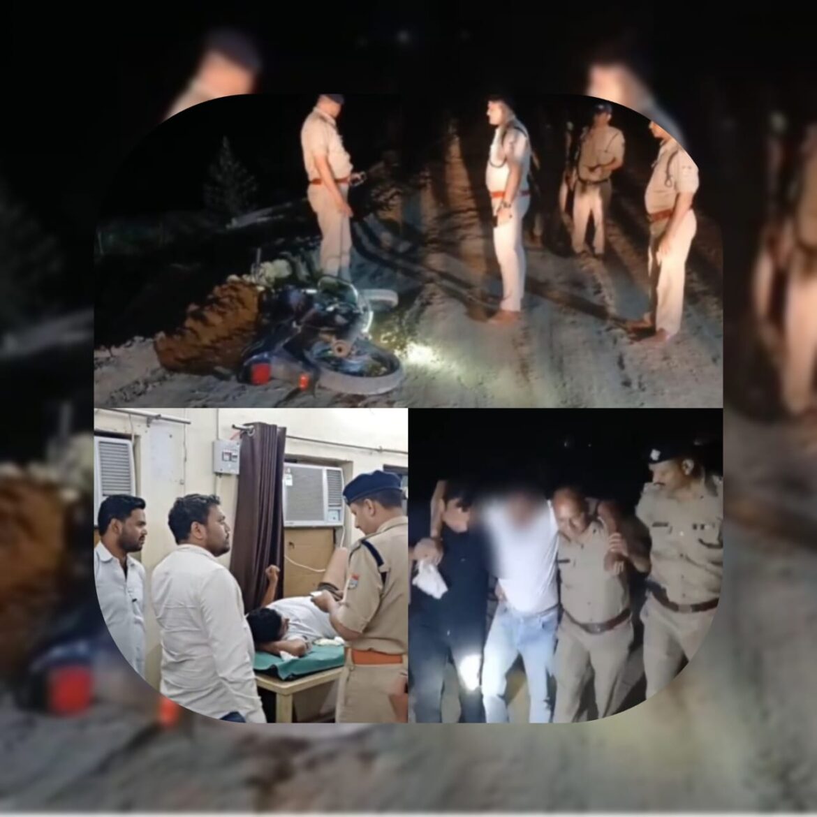 सालियर में पुलिस और बदमाश के बीच मुठभेड़, फायरिंग में रोहित घायल