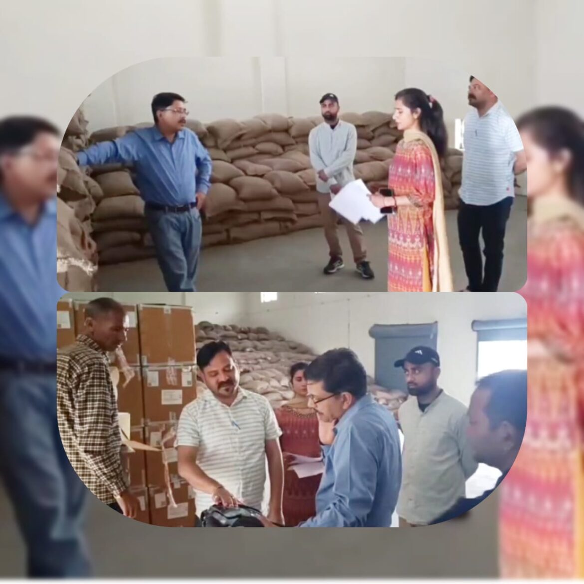 खाद्यान्न सुरक्षा को लेकर सतर्क प्रशासन, जिलाधिकारी ने किया गोदामों का निरीक्षण