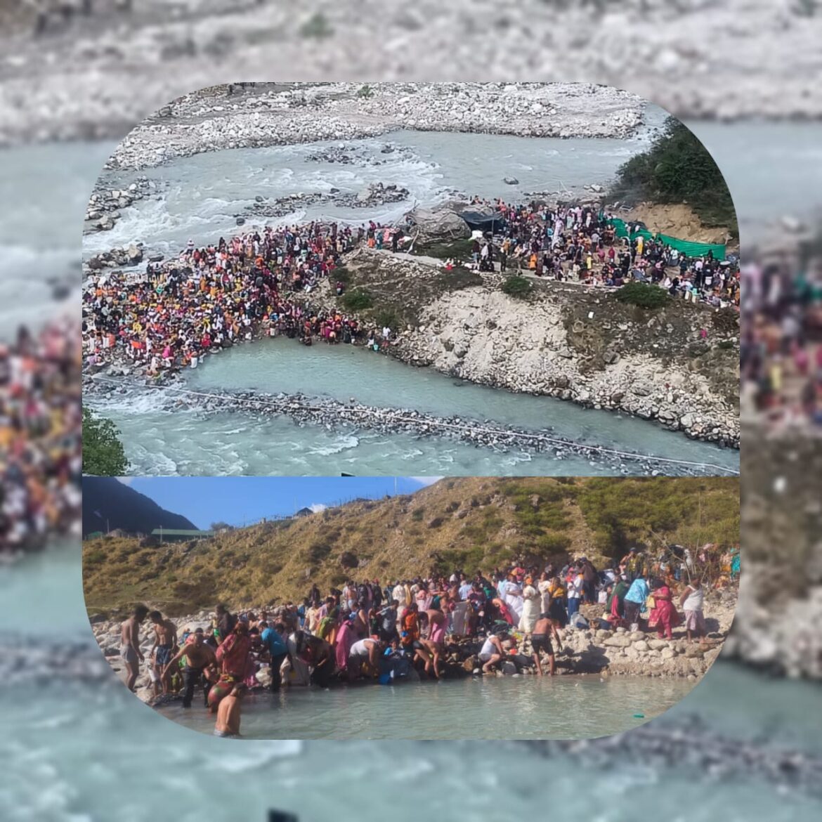 बद्रीनाथ धाम के समीप माणा गांव में पुष्कर कुंभ का दिव्य आयोजन, दक्षिण भारत से उमड़ा श्रद्धालुओं का जनसैलाब