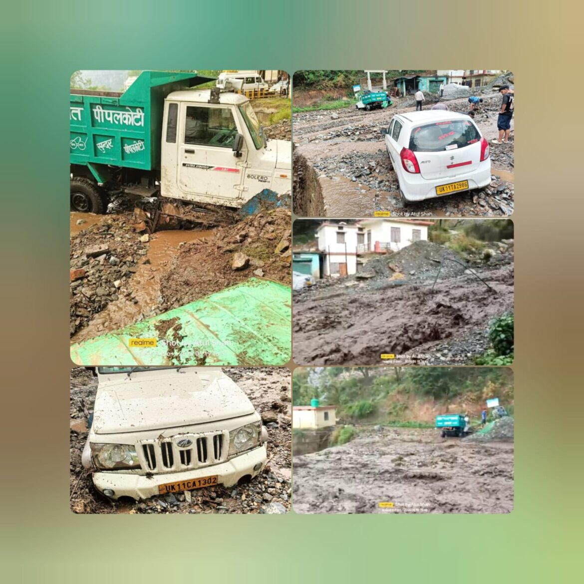 मंगरी गाड़ नाले में तेज बारिश से उफान, तीन वाहन मलबे में फंसे, रेस्क्यू जारी