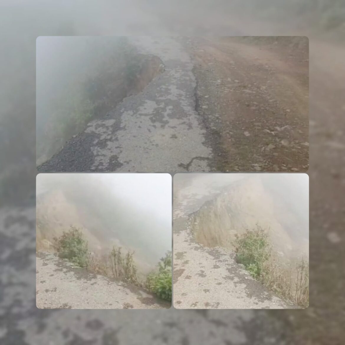 चंपावत के बाराकोट ब्लॉक की पीएमजीएसवाई सड़क जानलेवा बनी, हादसे की आशंका