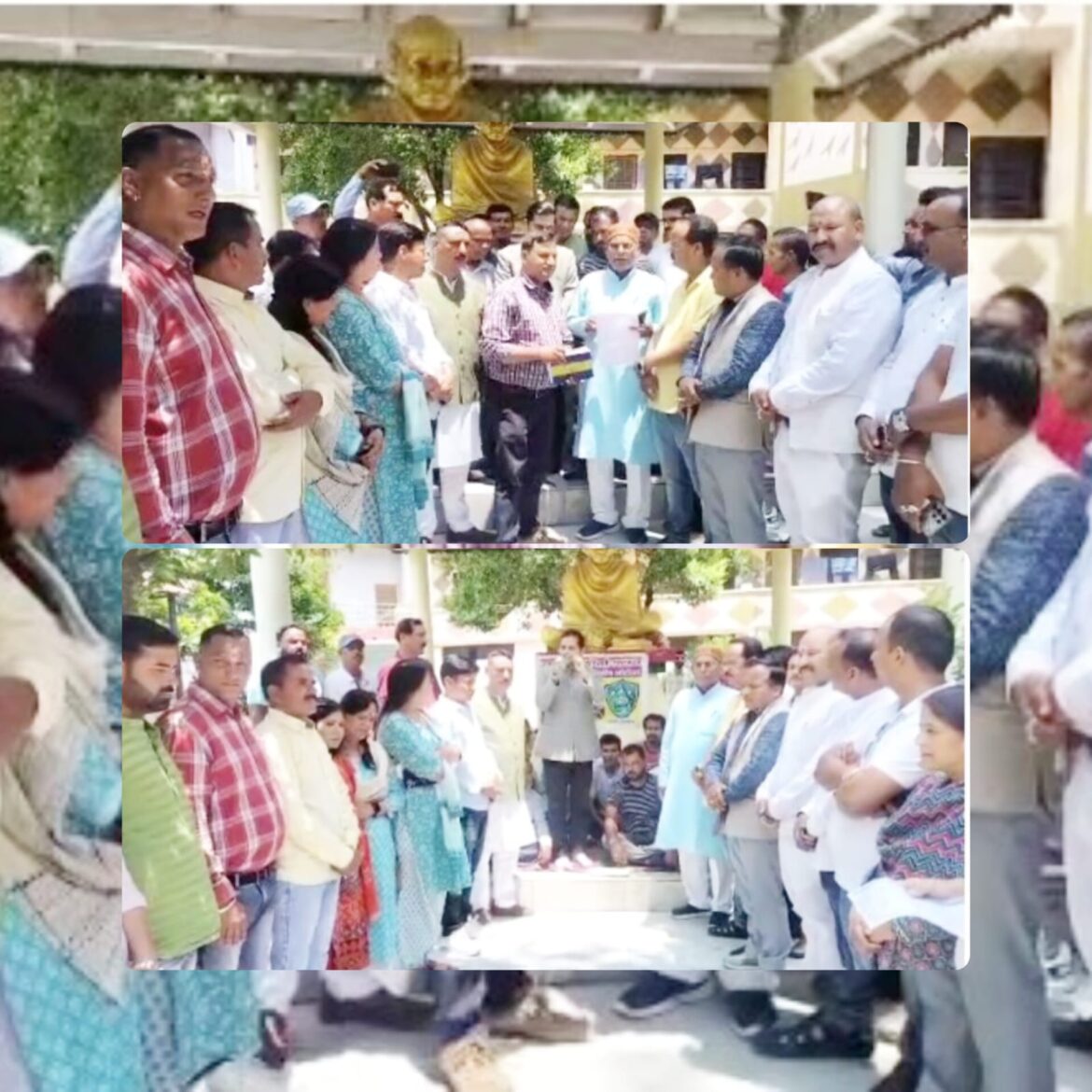 सड़क और पेयजल की मांग पर 40 दिन से चल रहा धरना पूर्व विधायक के हस्तक्षेप से समाप्त