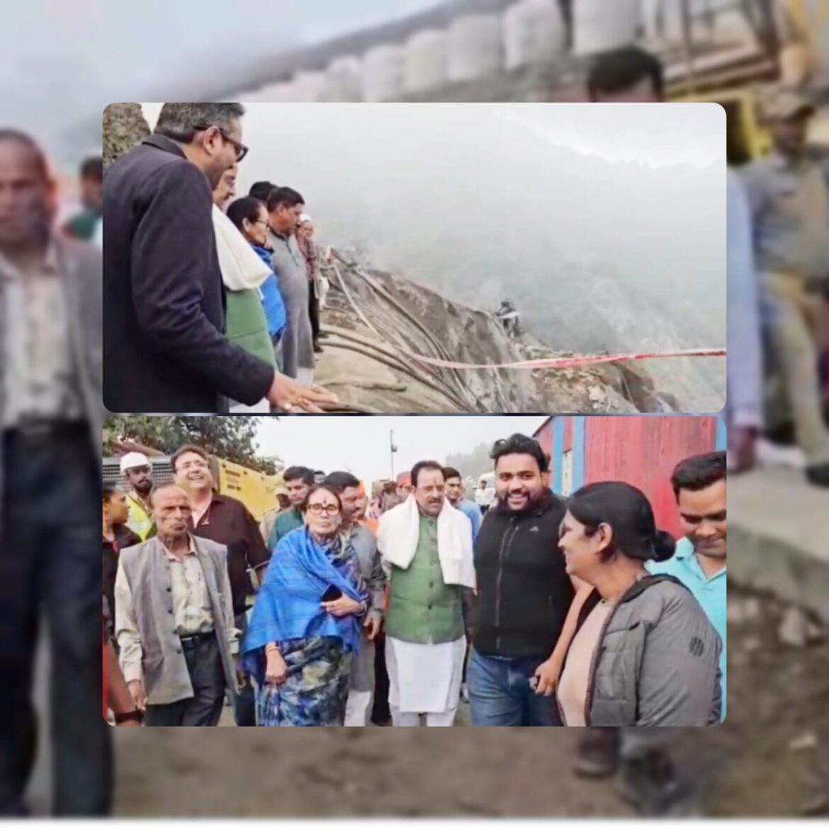 नैनीताल के बलियानाला भूस्खलन क्षेत्र का दौरा: सांसद अजय भट्ट ने कार्यों की समीक्षा की, जनवरी 2027 तक पूर्ण होने का लक्ष्य