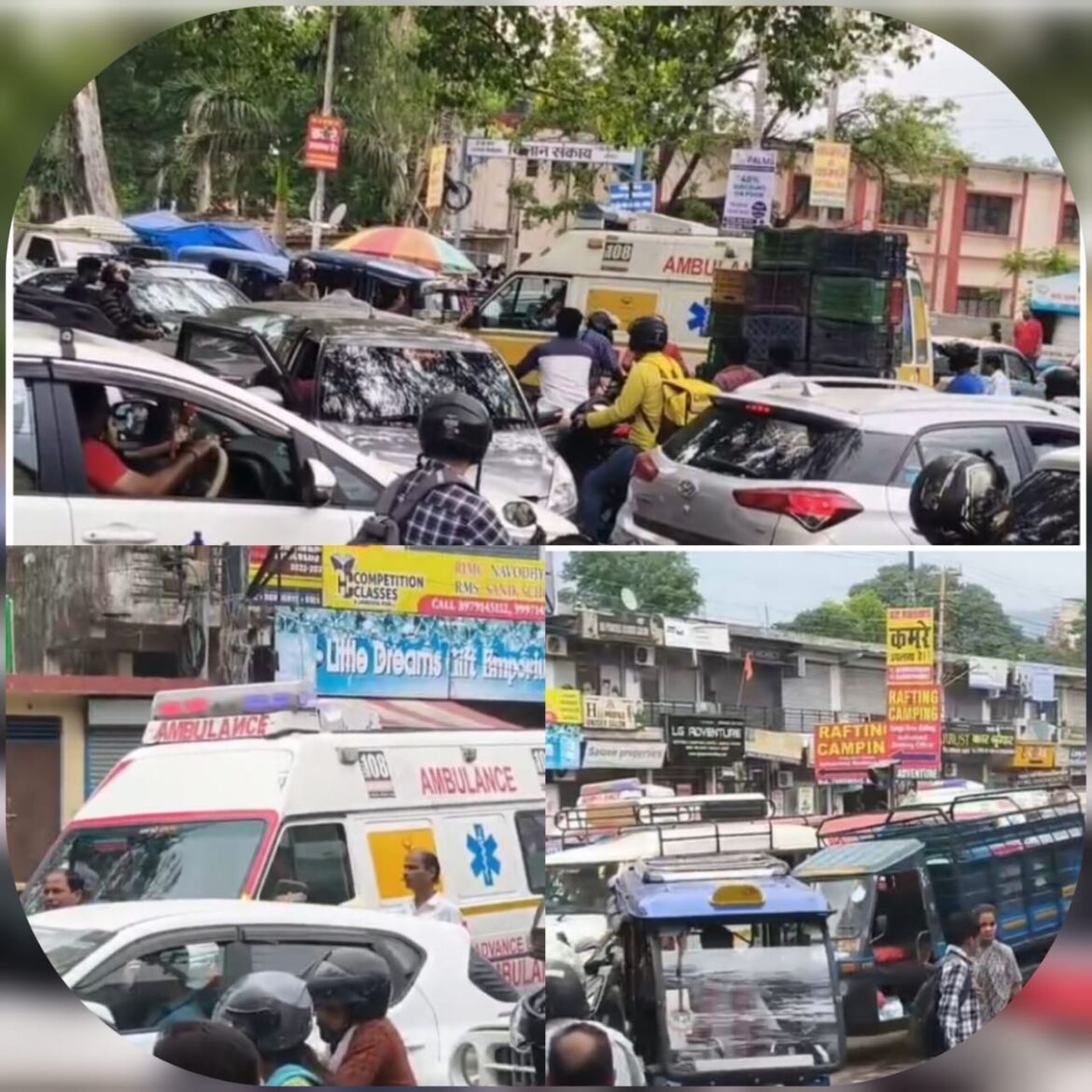 ऋषिकेश की सड़कों पर दम तोड़ती ट्रैफिक व्यवस्था, एंबुलेंस को भी नहीं मिल रहा रास्ता