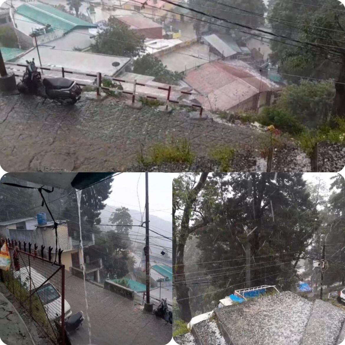 नैनीताल में जून की बारिश बनी आफत, भीषण ओलावृष्टि से जनजीवन अस्त-व्यस्त