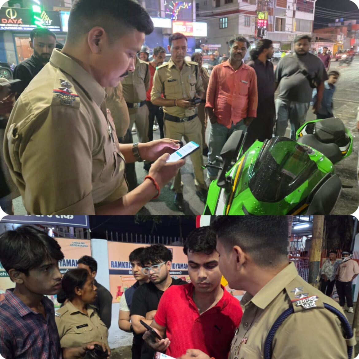 हल्द्वानी में मेडिकल चौकी के बाहर चेकिंग के दौरान 19 लाख की बाइक सीज़, नंबर प्लेट और दस्तावेज़ नहीं थे मौजूद