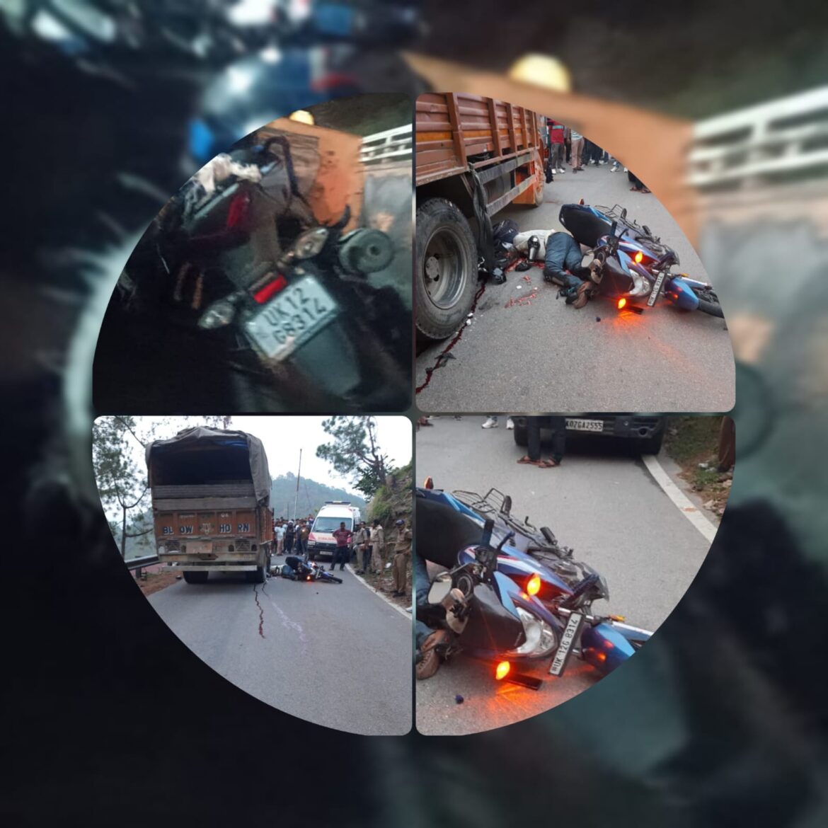 लैंसडाउन: ट्रक से टकराई मोटरसाइकिल, युवक की मौके पर मौत