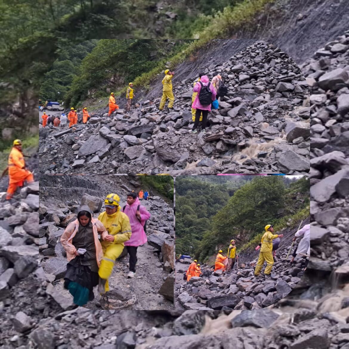 सोनप्रयाग में मुनकटिया स्लाइडिंग जोन पर मलबा गिरने से केदारनाथ यात्रा अस्थाई रूप से रोकी गई, SDRF ने फंसे यात्रियों को किया रेस्क्यू
