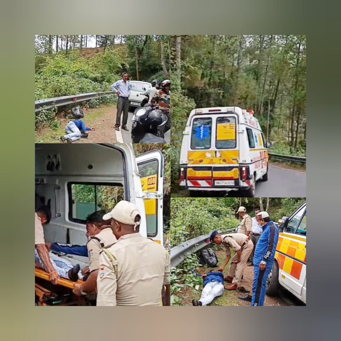 बुआखाल के समीप सड़क किनारे अचेत मिला व्यक्ति, राहगीरों की मदद से पहुंचा अस्पताल