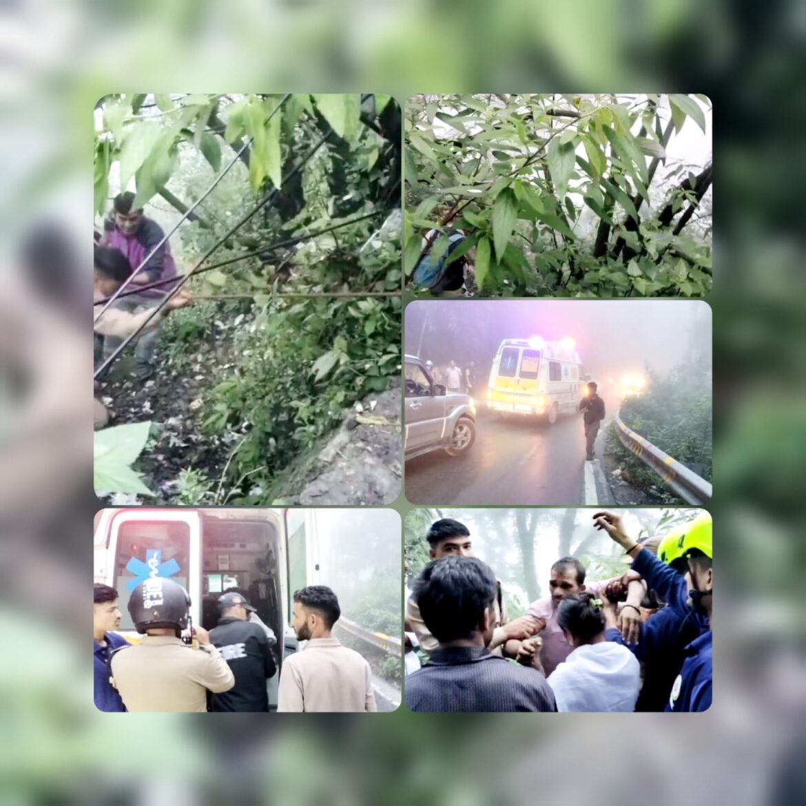 मसूरी में हादसा: पर्यटक 150 मीटर गहरी खाई में गिरा, रेस्क्यू कर बचाई गई जान