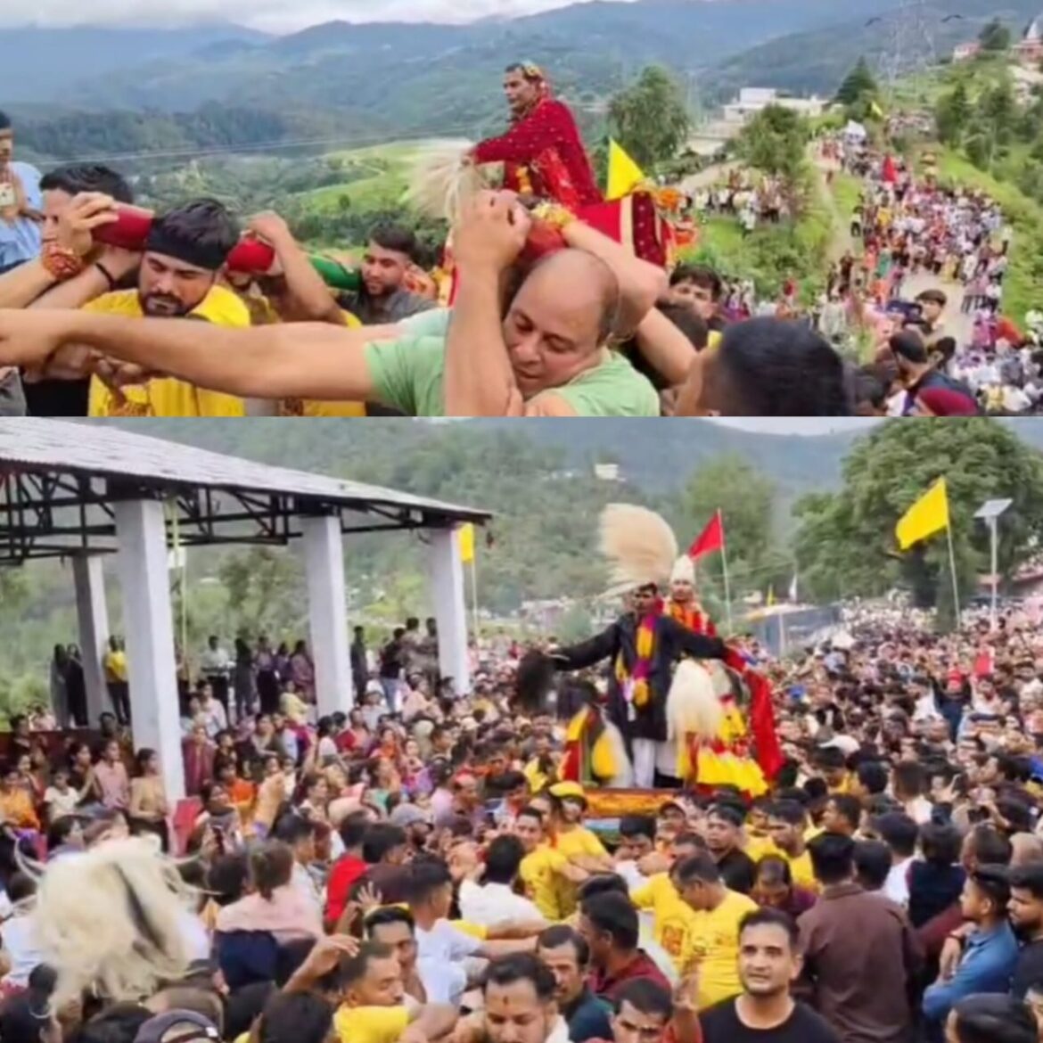 देवीधार में देवी महोत्सव का भव्य समापन, मां भगवती और महाकाली के रथों ने किया मंदिर की परिक्रमा