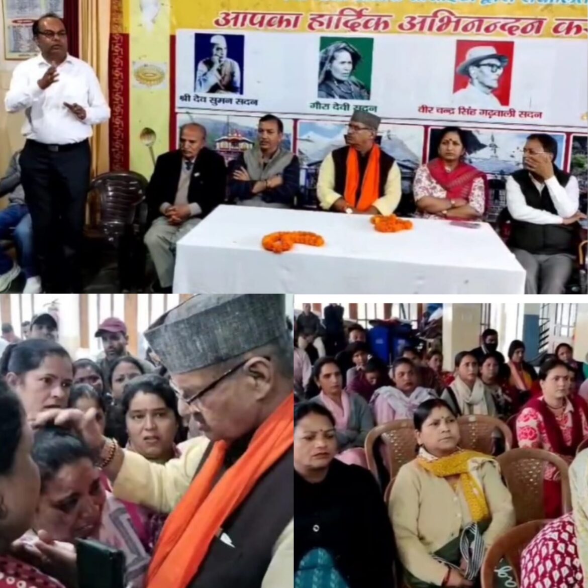 मसूरी मॉल रोड से हटाए गए दुकानदारों ने मंत्री गणेश जोशी से लगाई गुहार