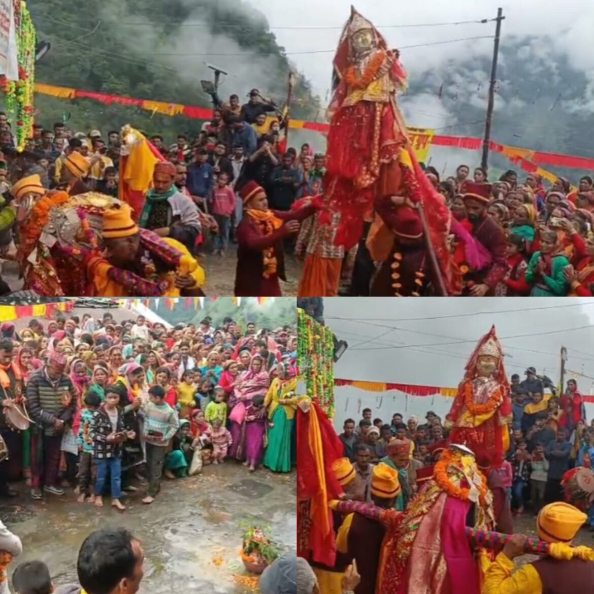 उर्गम घाटी में माँ कालिंका की रथ यात्रा 34 वर्षों बाद हुई प्रारंभ