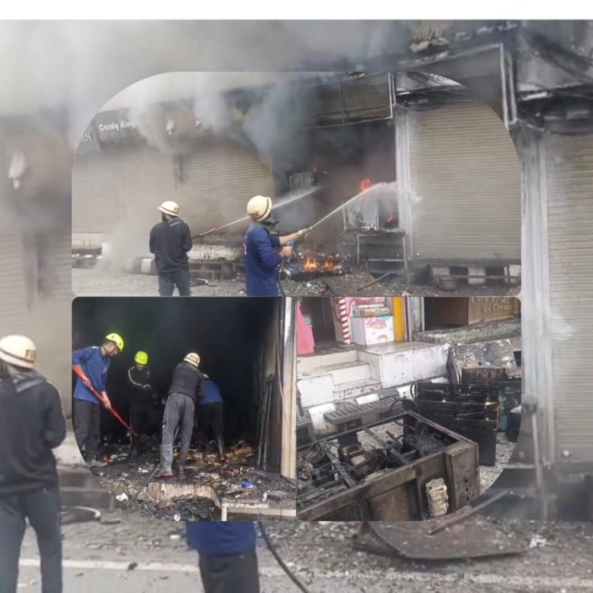 मसूरी माल रोड पर दुकान में भीषण आग, इलाके में मचा हड़कंप