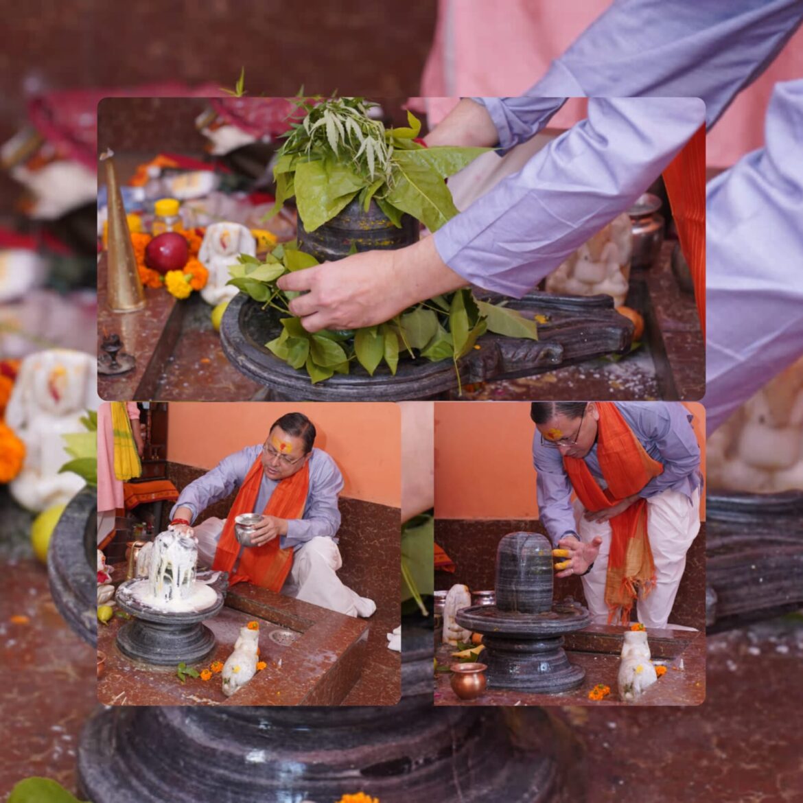 सावन के पहले सोमवार पर मुख्यमंत्री पुष्कर सिंह धामी ने किया भगवान शिव का पूजन, प्रदेशवासियों की खुशहाली की कामना