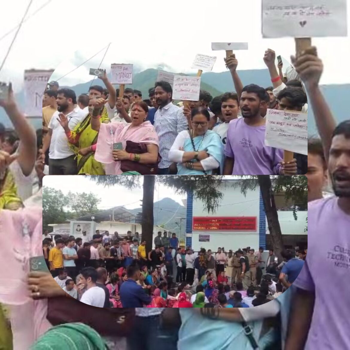 घांघरिया मार्ग पर लापता मनोज का शव 14 दिन बाद पेड़ पर लटका मिला, क्षेत्र में शोक व आक्रोश, गोपेश्वर में प्रदर्शन