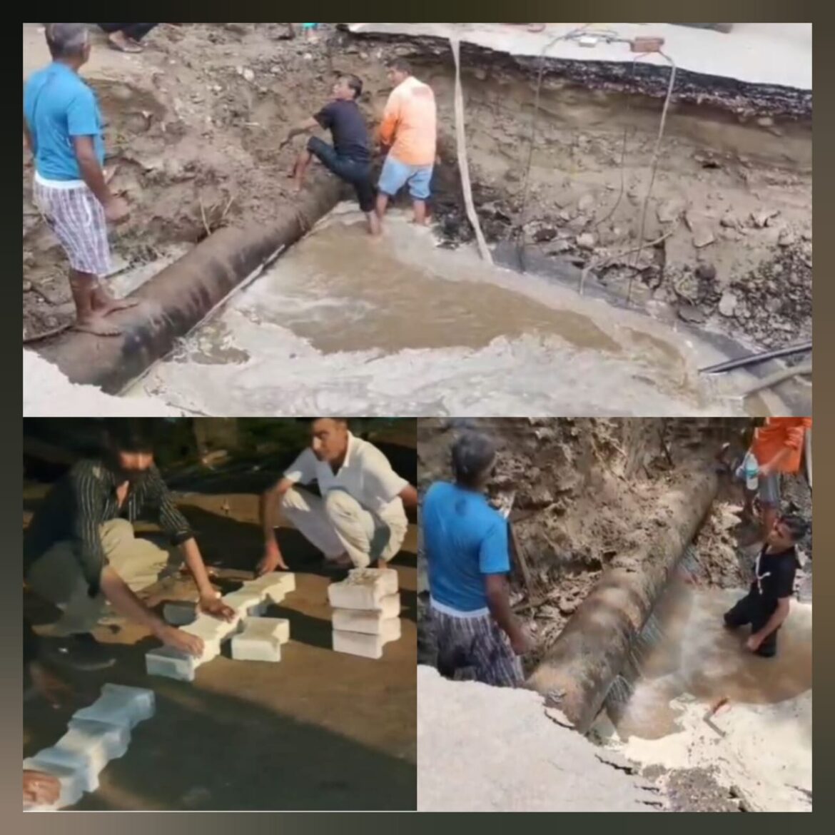 हरिद्वार: कांवड़ पटरी की सड़क धंसी, प्रशासन ने रातभर मेहनत कर बहाल किया मार्ग