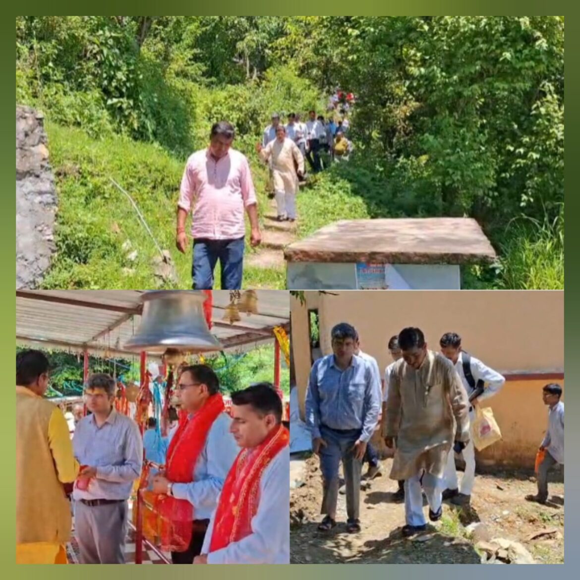 नंदा देवी राजजात यात्रा की तैयारियों को लेकर जिलाधिकारी ने किया नौटी गांव का भ्रमण