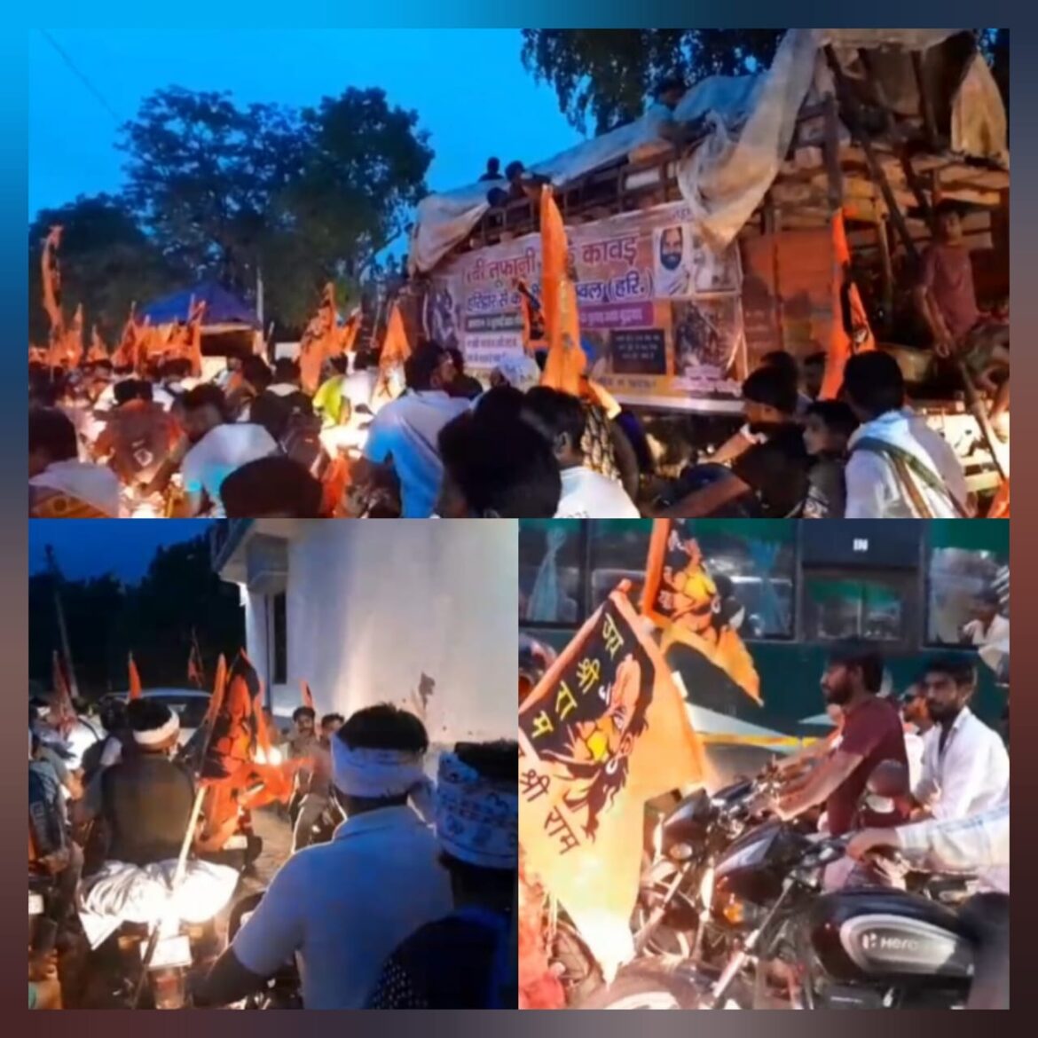 लक्सर में कांवड़ियों का सैलाब, तीन किलोमीटर लंबा जाम