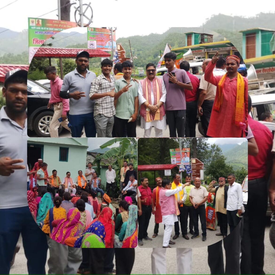 राज्य मंत्री कैलाश पंत पहुंचे बग्वालीपोखर, गिरीश चौधरी के समर्थन में की जनसभाएं