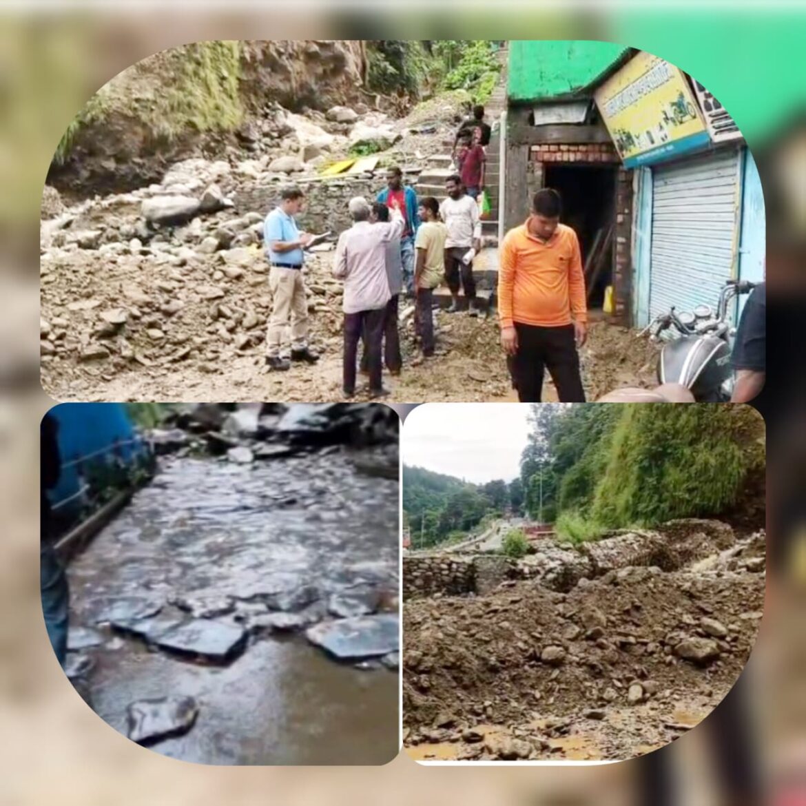 रुद्रप्रयाग में भारी बारिश से जनजीवन प्रभावित, केदारनाथ यात्रा मार्ग बाधित