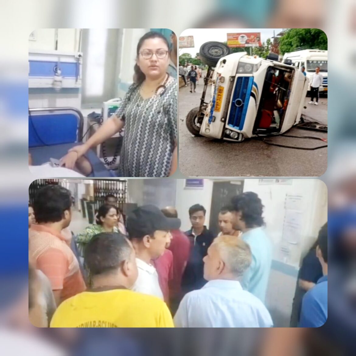 पंचायत चुनाव में वोट डालने आ रहे दिल्ली से यात्रियों का वाहन पलटा, 11 घायल – 2 गंभीर